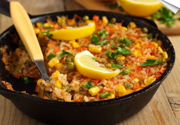 Низкокалорийный плов без мяса