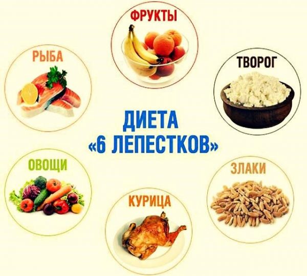 Диета «Шесть лепестков»: суть и правила