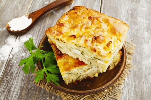 Заливной капустный пирог в духовке
